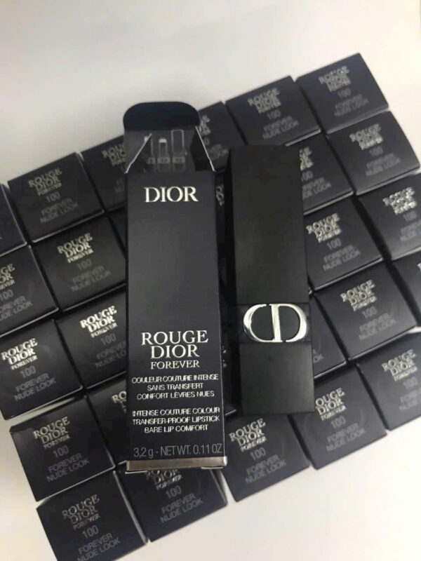 Son DIOR vỏ nhám mẫu mới 2023 Matte màu 100 - Hình ảnh 4