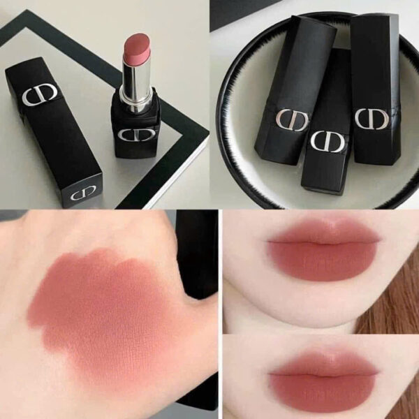 Son DIOR vỏ nhám mẫu mới 2023 Matte màu 100 - Hình ảnh 2