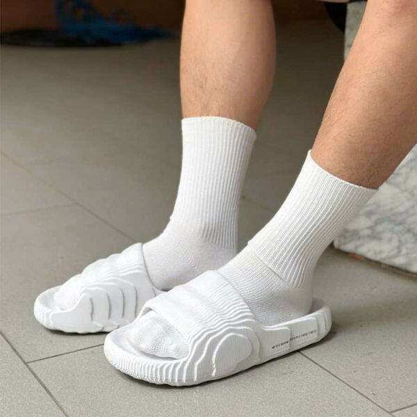 Dép Adidas Adilette 22 Slides Crystal White HQ6472 - Hình ảnh 3