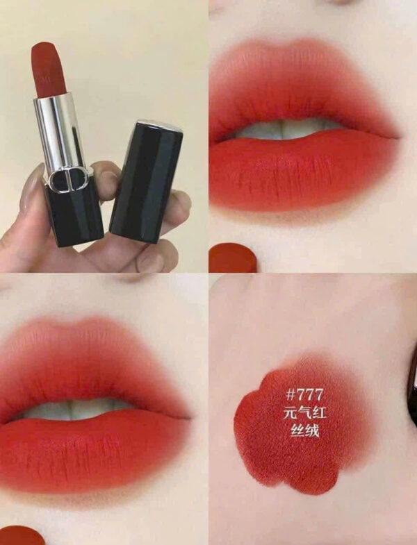 Son Dior Velvet 777 Fahrenheit - Màu Đỏ Cam - Hình ảnh 5