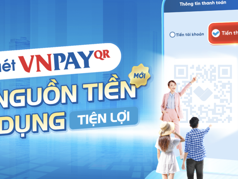 Thêm phương thức THANH TOÁN VNPAY-QR TỪ NGUỒN TIỀN THẺ TÍN DỤNG