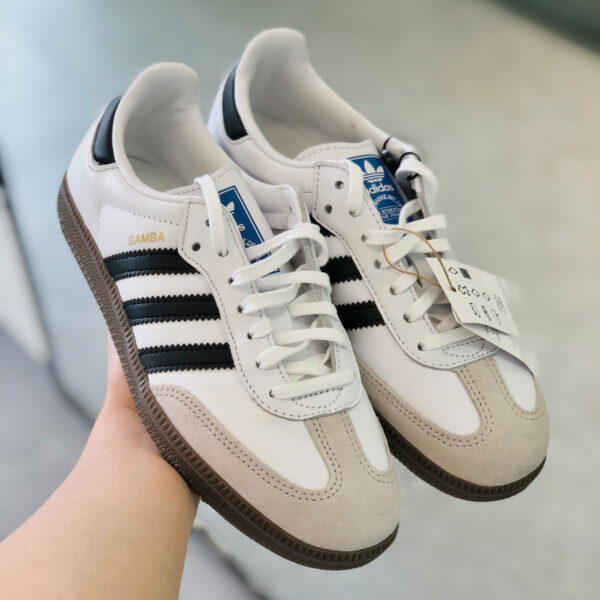 Giày Adidas Samba OG Shoes Kids - White - Hình ảnh 3