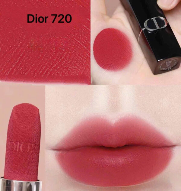 Son Dior Rouge Velvet 720 Icóne - Màu Hồng Đất - Hình ảnh 4