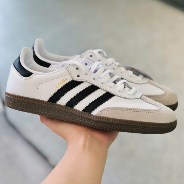 Giày Adidas Samba OG Shoes Kids - White - Hình ảnh 4