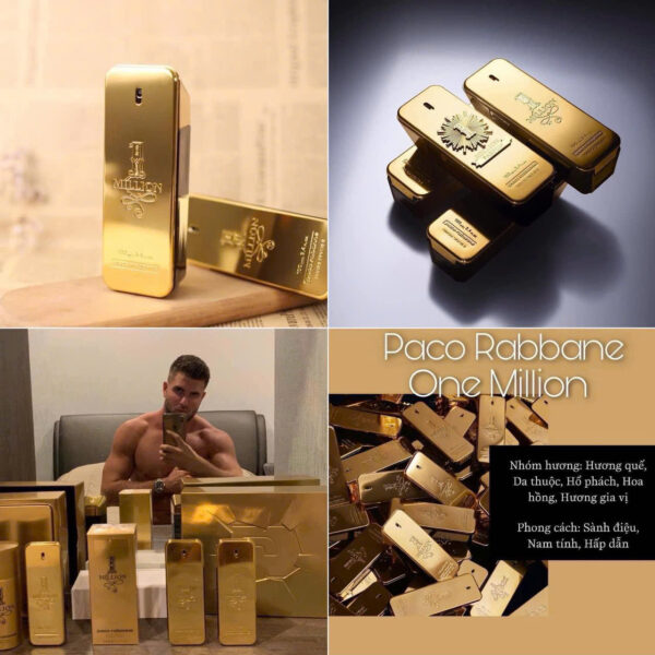 Nước Hoa Nam Paco Rabanne One Million EDT - Hình ảnh 6