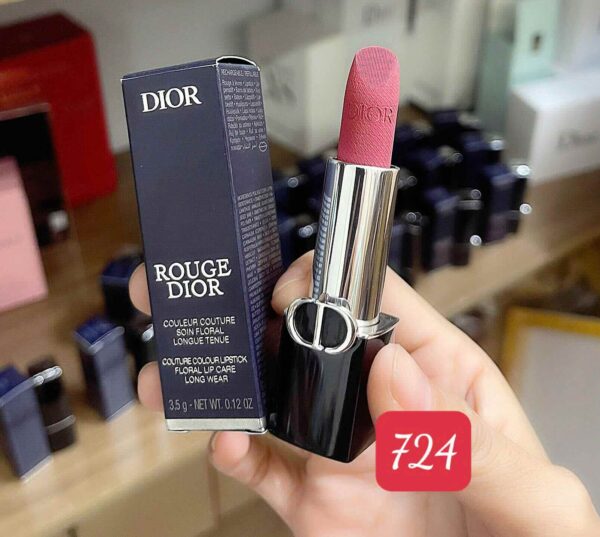 Son thỏi Dior Rouge Dior bản new nắp hít các màu : 100-200-217-228-360-505-539-558-624-720-724-764-772-777-888-999 - Hình ảnh 4