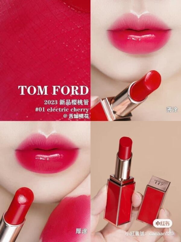 Son Tom Ford Cherries Ultra Shine Lip Color Màu Đỏ Cherry 01 - Hình ảnh 4