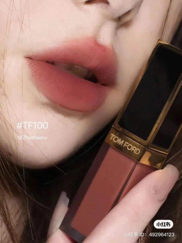 Son Kem Tom Ford Liquid Lip Luxe Matte 100 - Hồng Nâu Đất - Hình ảnh 2